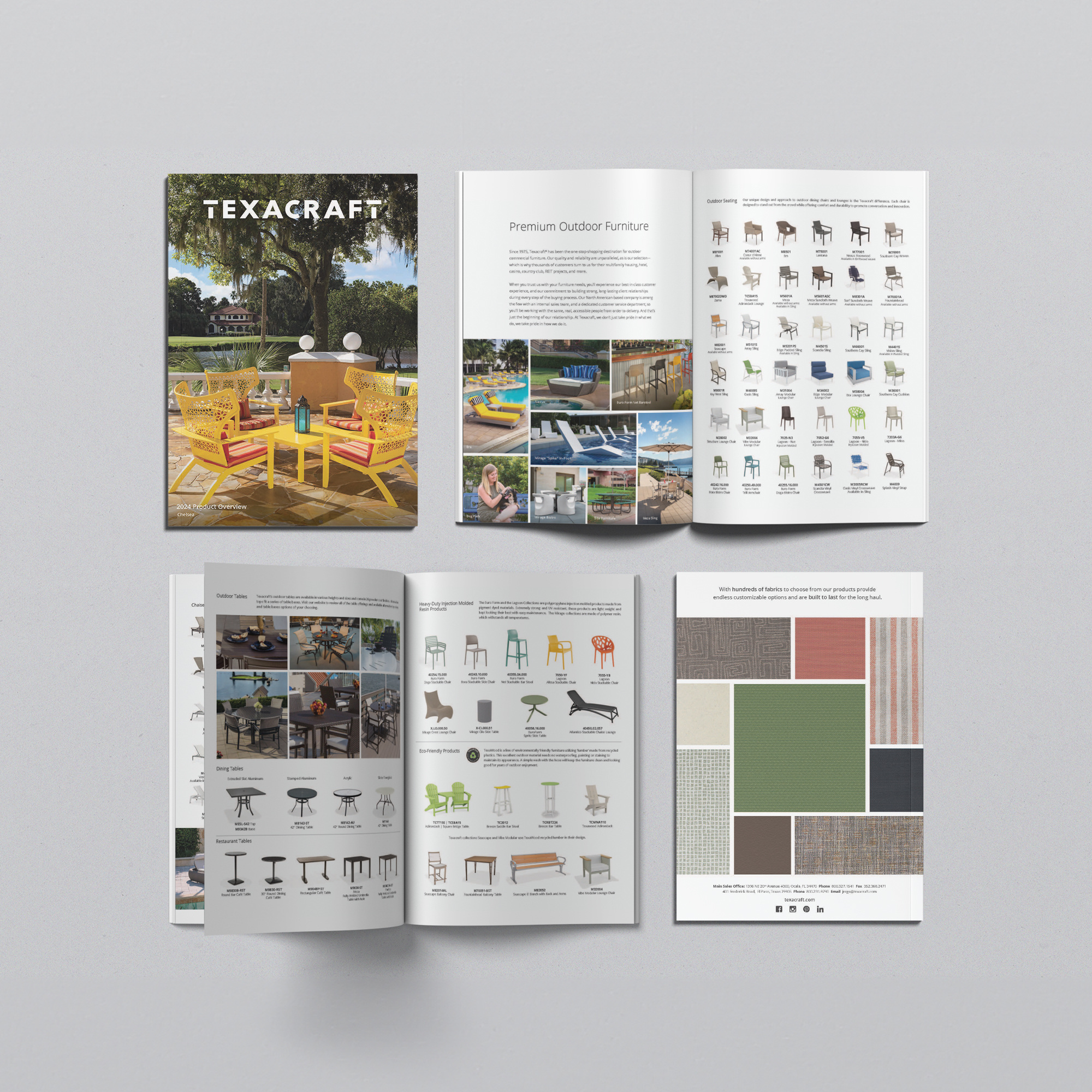 Texacraft Outdoor Furniture Product Brochure for Multifamily